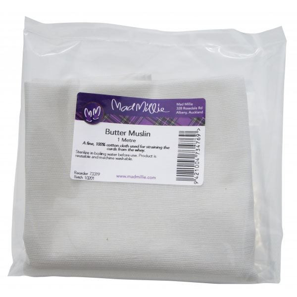 Mad Millie Butter Muslin. 1m