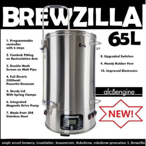 65L Brewzilla (Robobrew) All-In-One brewery G3.1.1