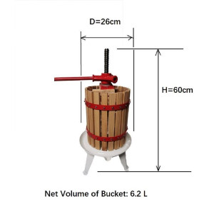 6L Manual press with wooden bucket(To be assembled)
