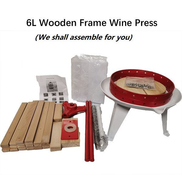 6L Manual press with wooden bucket(To be assembled)