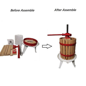 6L Manual press with wooden bucket(To be assembled)