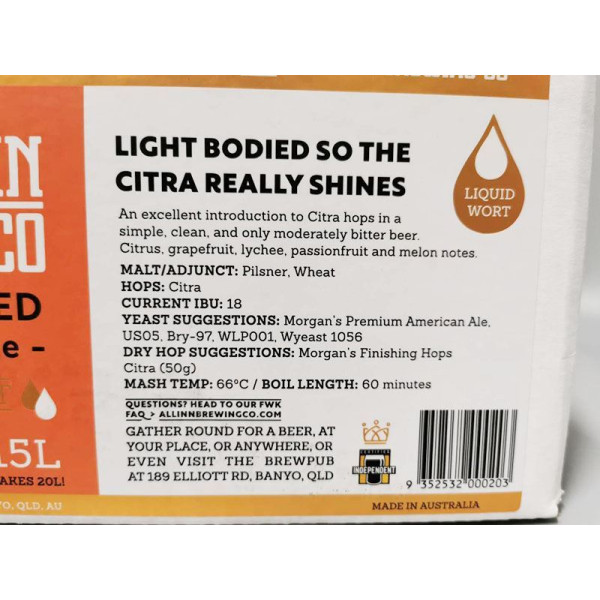 All-Inn Fresh Wort Kit - Citra Hop Extra Pale Ale