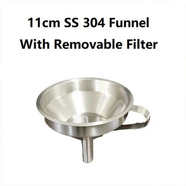 Stainless steel Funnel 11 cm with filter