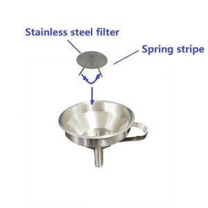 Stainless steel Funnel 11 cm with filter
