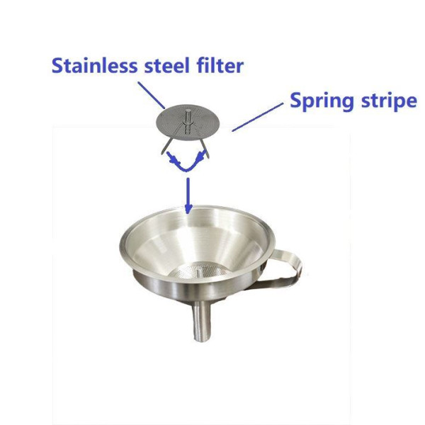 Stainless steel Funnel 11 cm with filter