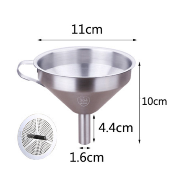 Stainless steel Funnel 11 cm with filter