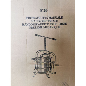 Italy Made 10L Wooden Bucket Fruit Press with T Handle