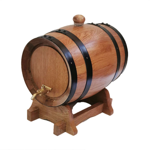 3L Oak Barrel  with Brass Tap - Special Price