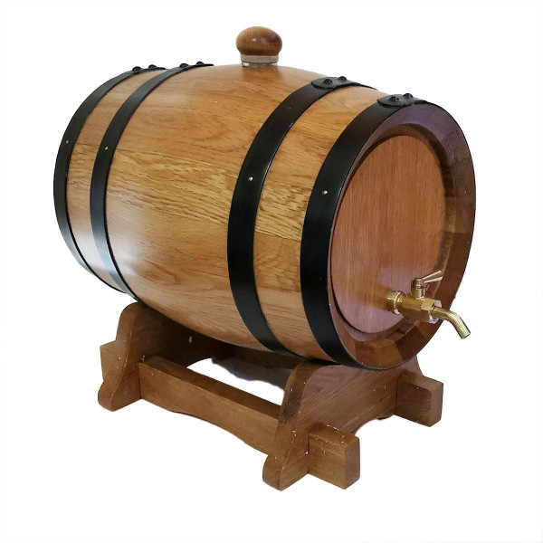 3L Oak Barrel  with Brass Tap - Special Price