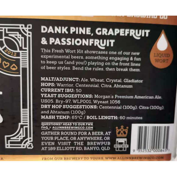 All-Inn Fresh Wort Kit - West Coast IPA Kit