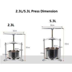 New 2.3L Stainless Steel/Alloy Multi Function Press
