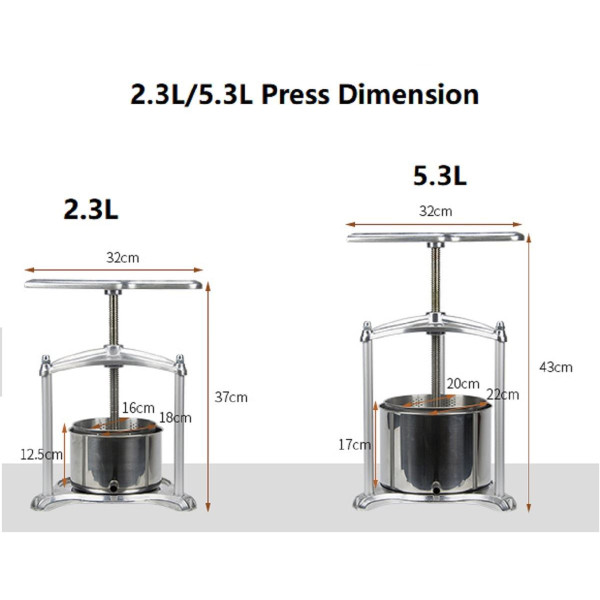 New 2.3L Stainless Steel/Alloy Multi Function Press