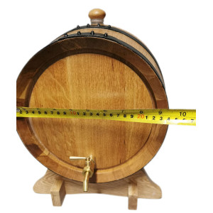 10L American Oak Barrel with Brass Tap