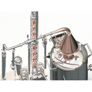 120L Craft Distillery  System 8  x 4" Copper Plate - D1