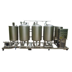 Temperature Controlled 3 x 150L Fermenter with Mixer in Skid