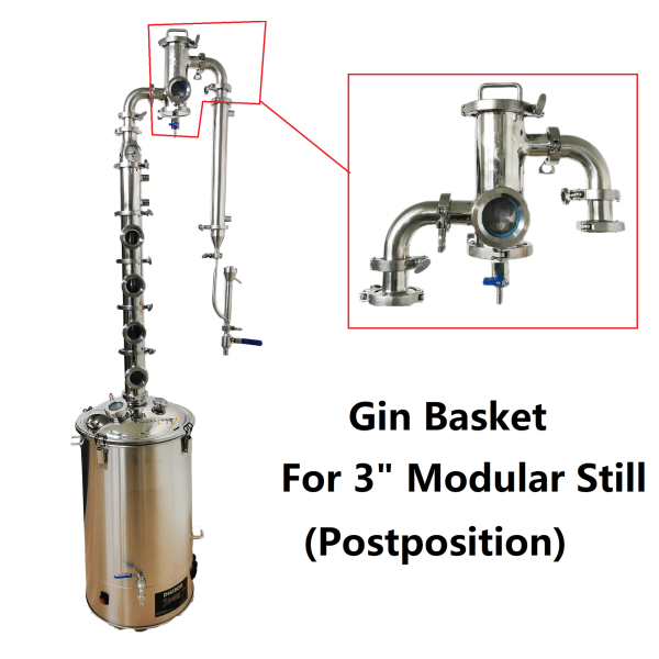 PostPosition 3" Gin Basket for Modular Still