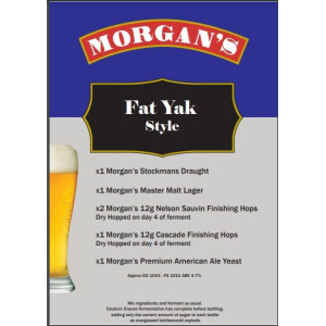 Morgans Recipe Kit - Fat Yak Pale Ale