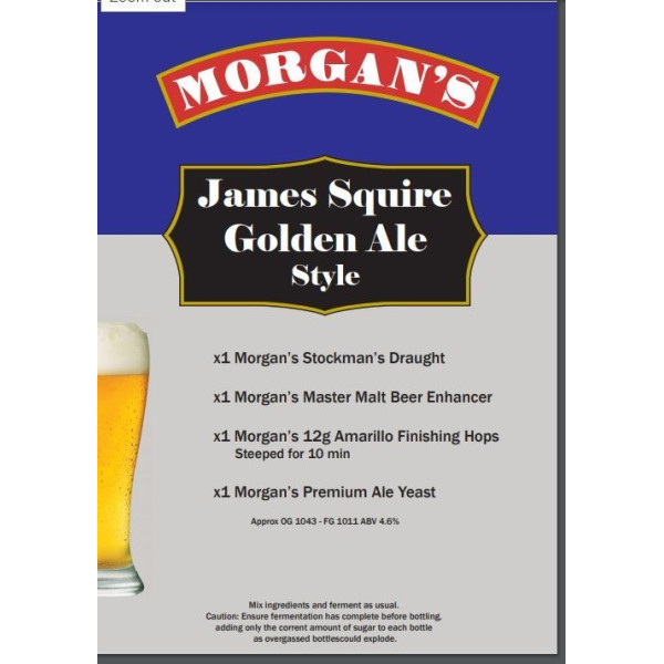 Morgans Recipe Kit - James Squire Golden Ale