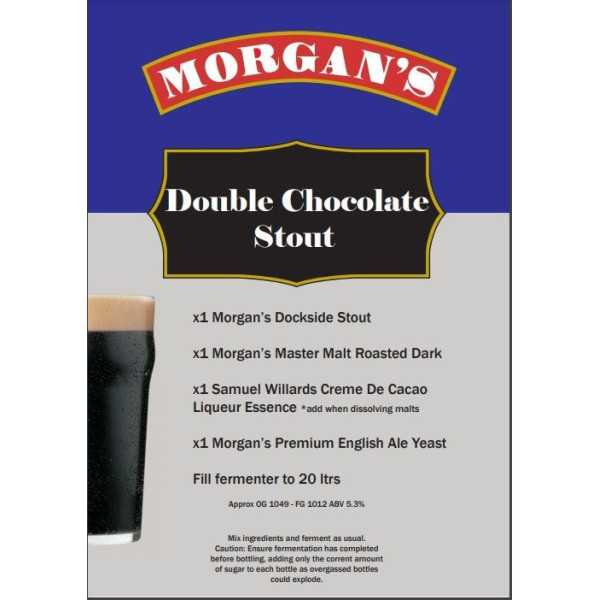 Morgans Recipe Kit - Double Chocolate Stout
