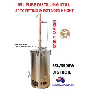 65L Pure Distilling  2" Modular Tri-Clover Copper Reflux Still