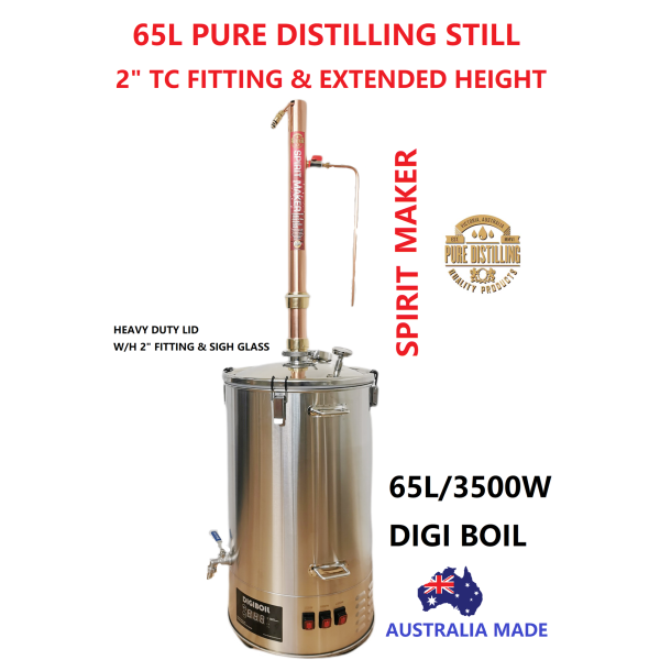 65L Pure Distilling  2" Modular Tri-Clover Copper Reflux Still