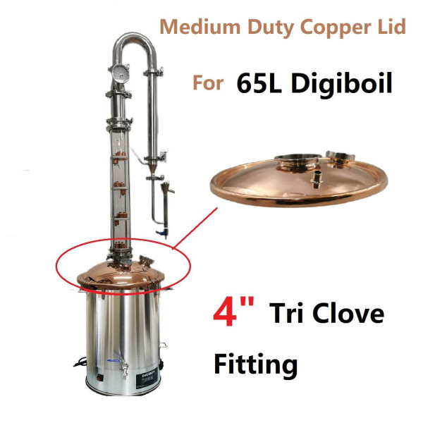 Heavy Duty Copper Lid for 65L Digi boiler with 4" fitting