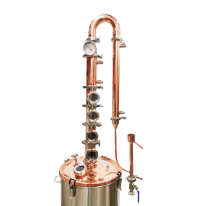 65L Copper 3" x 4 Plate Colume Modular Micro Distillery - Free Power station