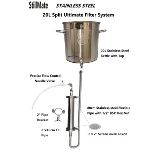 Split Ultimate  Stainless steel Carbon Filter Kit - 20L kettle