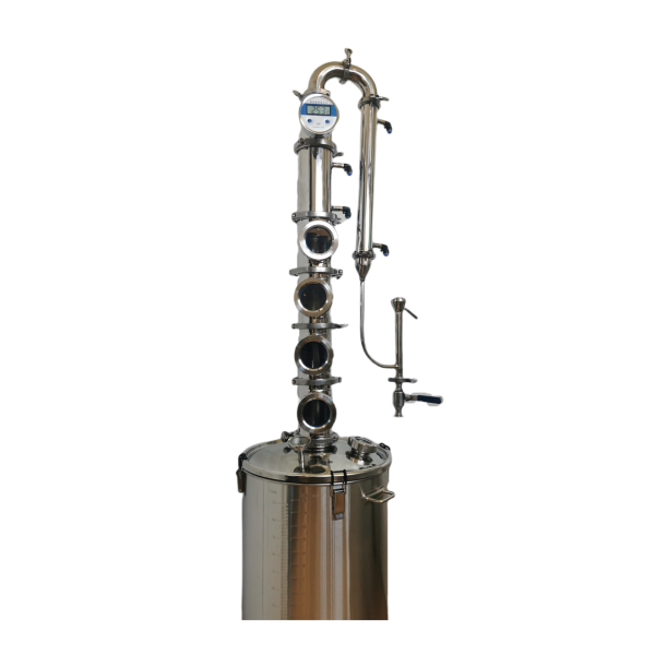 Stillmate SS 4" x 4 Plate Modular Spirits Still Column/Condensor