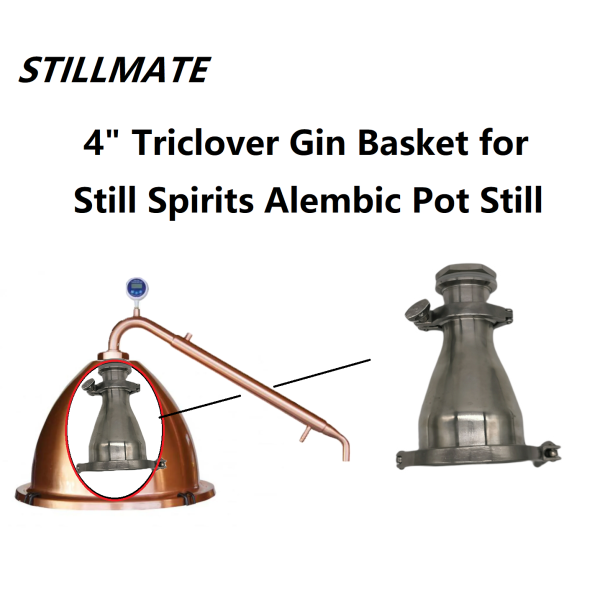 Large 4" Triclover Gin Botanical Basket