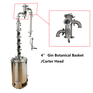 PostPosition 4" Gin Basket/Carter Head for Modular Still