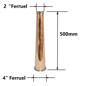 4"-2"/500mm Copper Tri-clover chimney