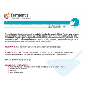 Repacked Fermentis Safspirit M-01 Yeast 15g