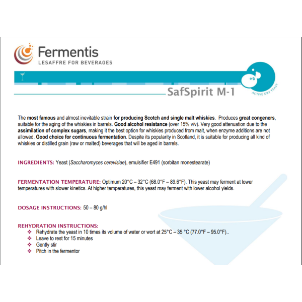 Repacked Fermentis Safspirit M-01 Yeast 15g