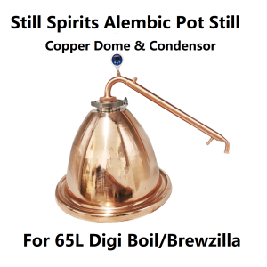 65L Cooper Dome and  Still Spirits Alembic Pot still Condensor Kit