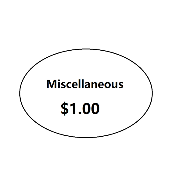 Miscellaneous Item $1