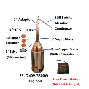 Stillmate 65L Copper Mini Distilery Pot Still Kit