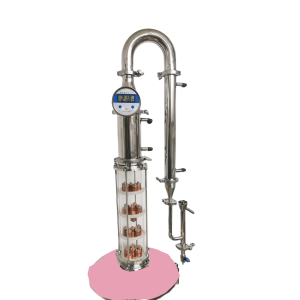 Stillmate SS 4" x 4 Plate Crystal Clear Modular Spirits Still Column/Condensor