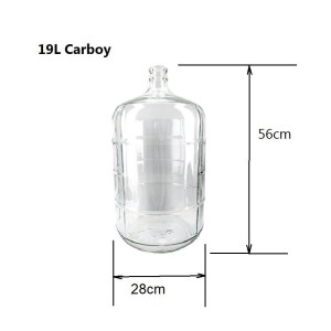19L Glass Carboy Glass Jar with Silicone Bung