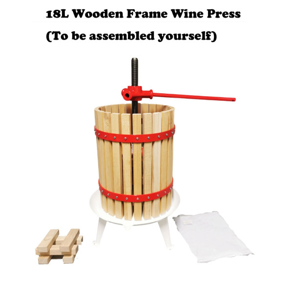 18L Wooden Frame Fruit Press (To be assembled)
