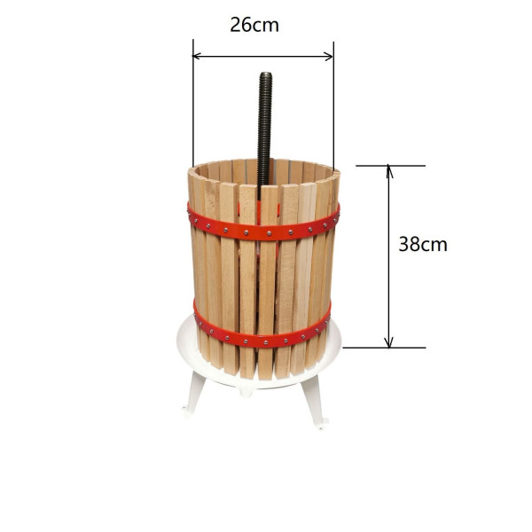 18L Wooden Frame Fruit Press (To be assembled)