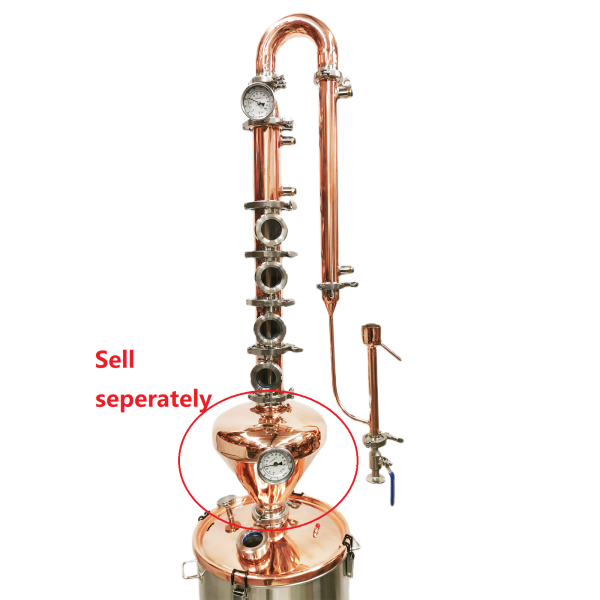 Stillmate 65L Copper 4 x 4" Plate Colume Modular Micro Distillery - Free Power station