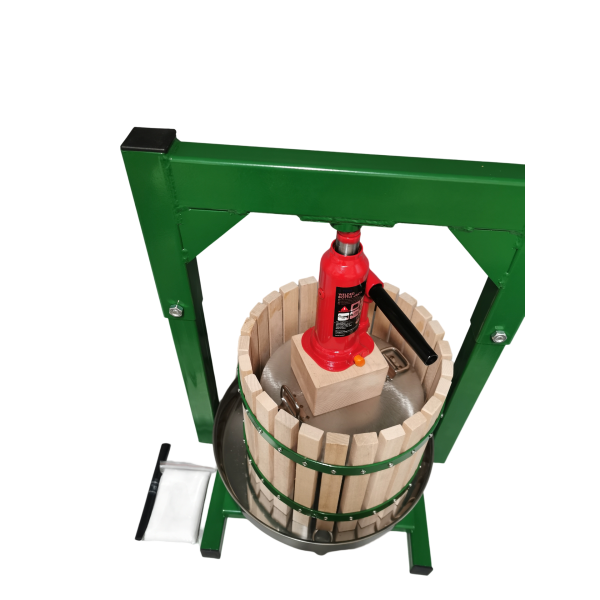 14L Wooden Frame Wine Press With Hydraulic Jack (To be assembled)