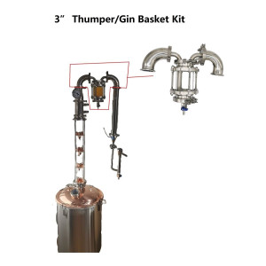 Stillmate 3" Thumper/Gin Basket for Modular Still