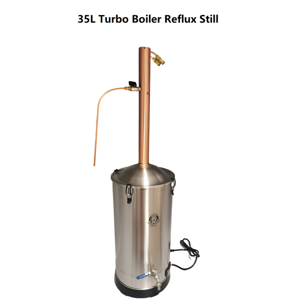 AlcoEngine Copper Reflux Condensor Distillery Kit - 35L  Turbo Boiler
