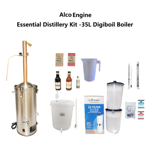 AlcoEngine Copper Reflux Condensor Distillery Kit - 35L Digiboil boiler