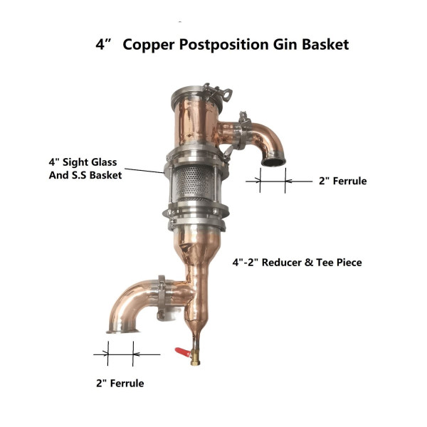 100L/240V/4400W 5 x 4" Plates Copper Gin Making Distillery Free power station