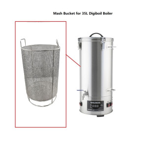 Stainless steel Mash Bucket  for 35L Digiboil- Brew with the Digi Boiler(no boiler)