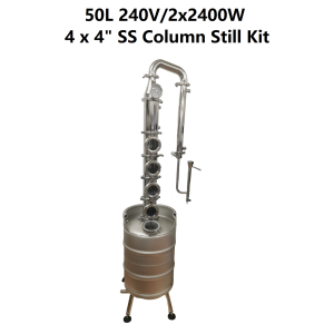 50L/240V/2x2400W 4 x 4" Plates Stainless Steel Distillery Temperature Controlled
