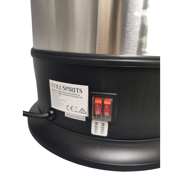 New Still Spirits T500 Stainless Steel Electrical Turbo Boiler 25L/2200W